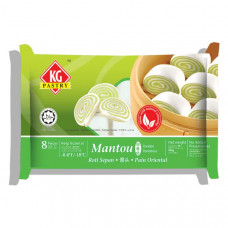 KG PASTRY Mantou Pandan (8 pcs - 400g)